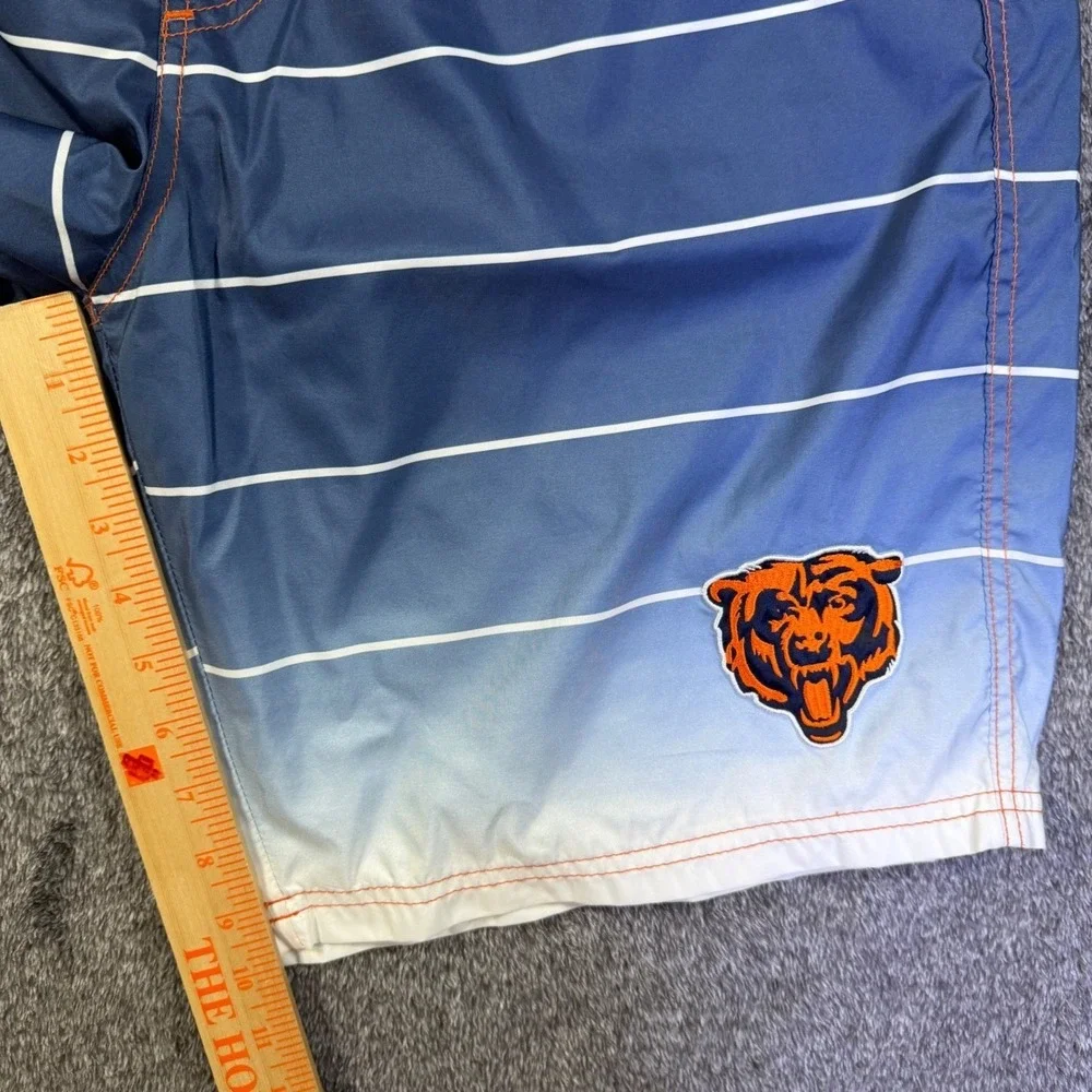 Chicago Bears‎ NFL Mens Board Shorts Blue Gradient Striped Swim Trunks XL